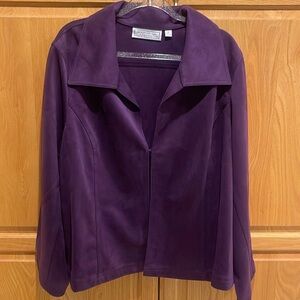 Rich purple suede like jacket